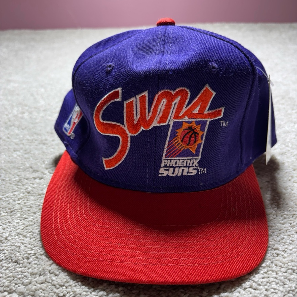 VTG 90s NBA Phoenix Suns Sports Specialties Hat Cap Embroidered Barkley 7 3/8
